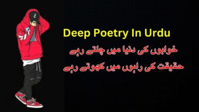 Deep poetry in urdu text
