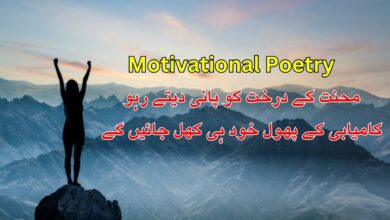 Motivational Poetry in urdu