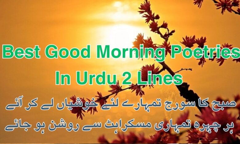 Best Good Morning Poetries In Urdu 2 Lines