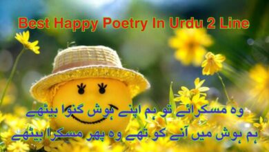 Best Happy Poetry In Urdu 2 Line