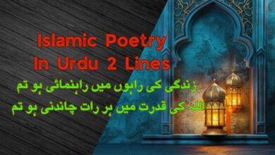 Islamic Poetry In Urdu 2 Lines
