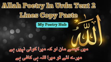 Allah Poetry In Urdu