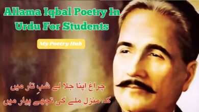 Allama Iqbal Poetry In Urdu For Students
