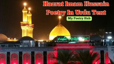 Hazrat Imam Hussain Poetry In Urdu Text