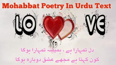 Mohabbat Poetry In Urdu