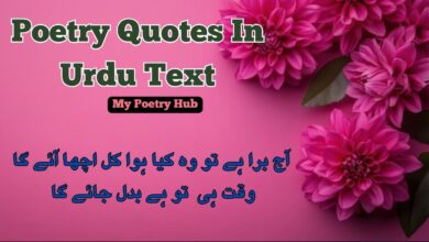 Poetry Quotes In Urdu